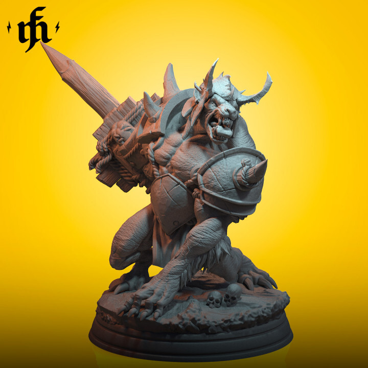 Grimjaw by Midas Forge | D&D | DnD | Miniature | Print on Demand