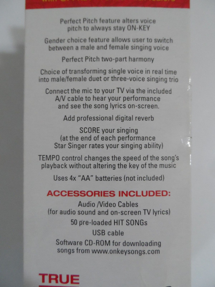 Memorex Star Singer Plug & Play Karaoke Microphone