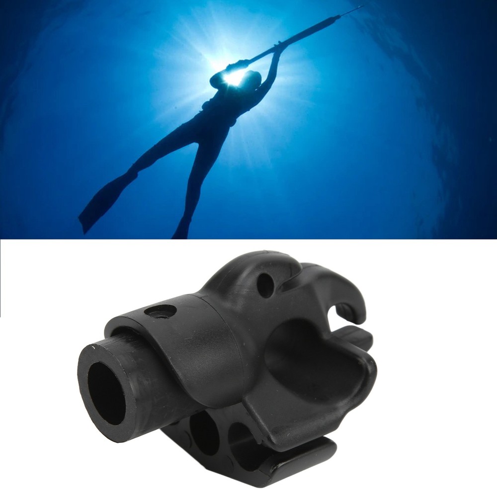 Double Holes Fish Spearfishing Muzzle Durable For Underwater ABS Material Kit