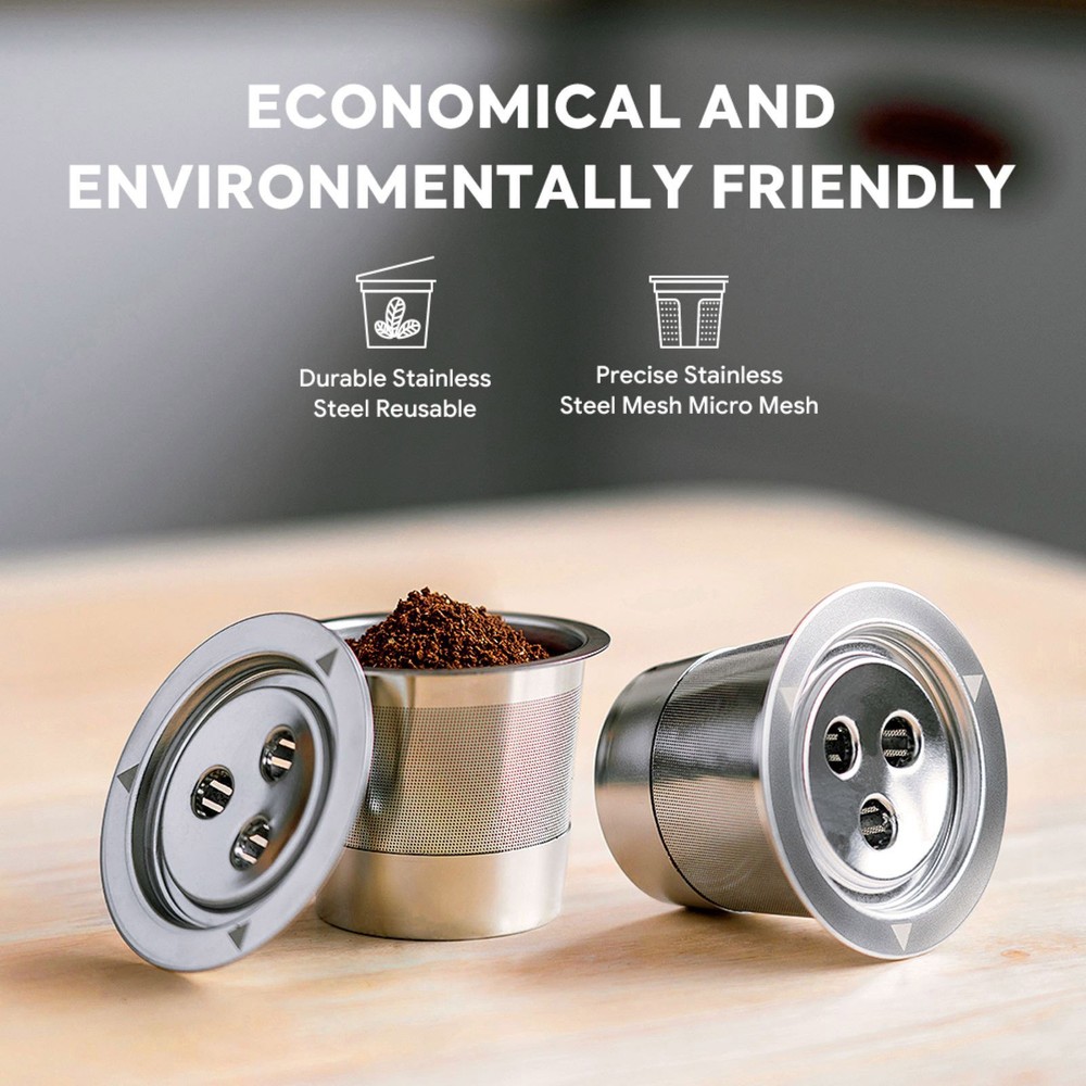 Silver Stainless Steel Capsule Filter Shell Accessory For Ninja Coffee Machine