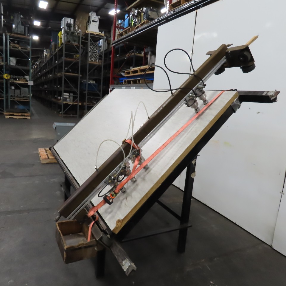 Custom Fab 8' x 52" Face Frame Assembly A Frame Table 5 Pneumatic Clamps