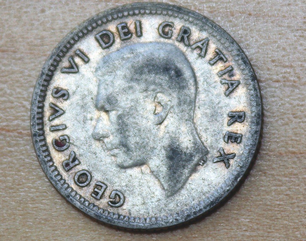 1951 Canada 10 Cents Silver