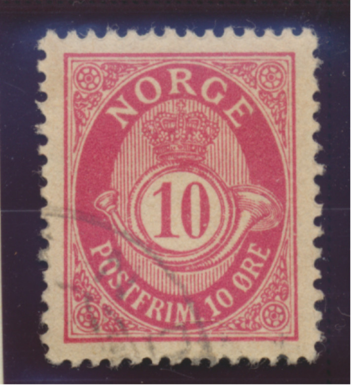 Norway Stamp Scott #51, Used