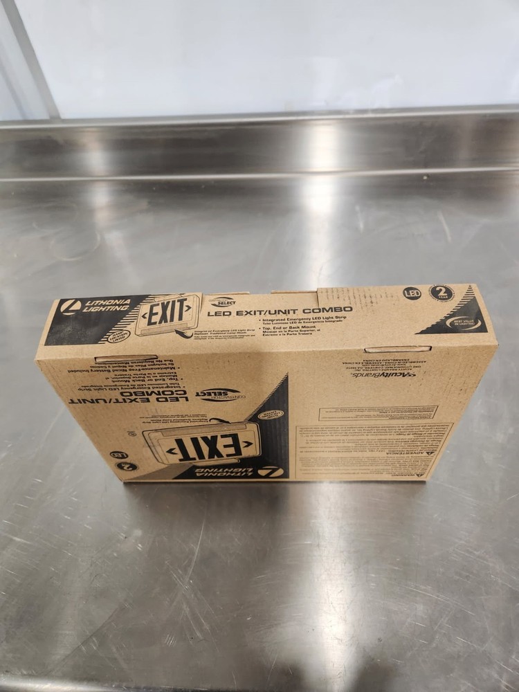 Lithonia Lighting LED Exit/Unit Combo ECBR LED M6 Light Bar Open Box