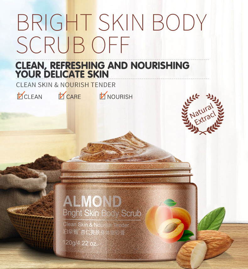 Almond Bright Skin Moisturizing Body Scrub