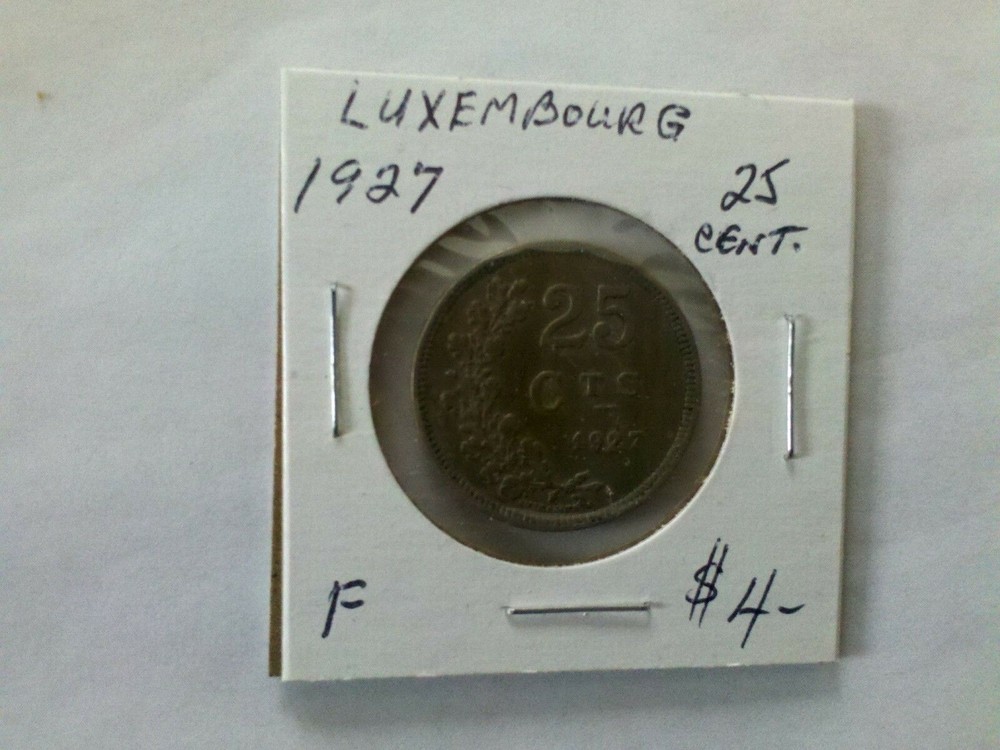 Luxembourg 1927 25 Centimes