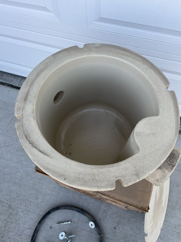 Knight-Ware Monolithic Stoneware Sump Basin Laboratory ACID BASE Resistant
