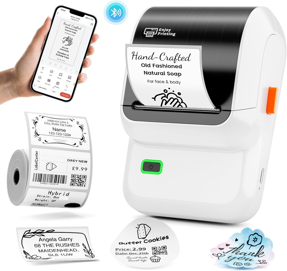 Phomemo M100 Thermal Printer Bluetooth Label Makers Barcode Address Label Maker