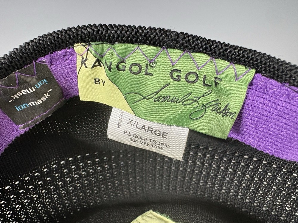 Kangol Golf Hat Samuel L Jackson Black Size X-large