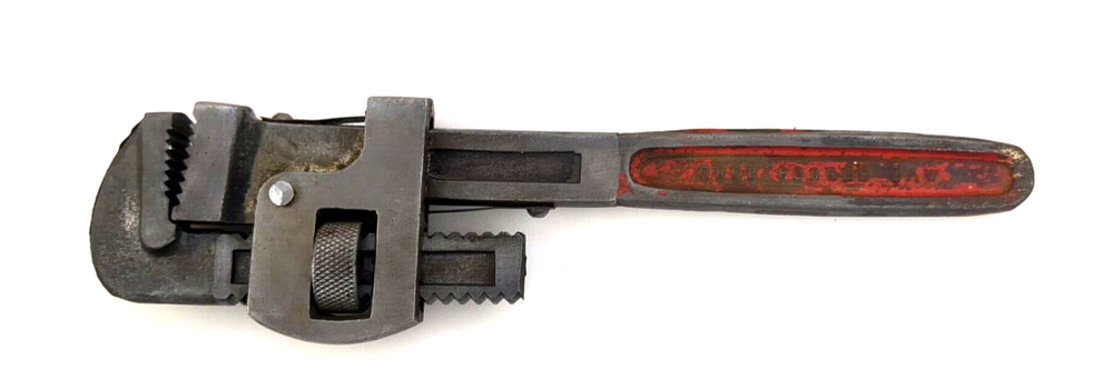 Vintage Japan Pipe Monkey Wrench Hand Tool 10" Adjustable