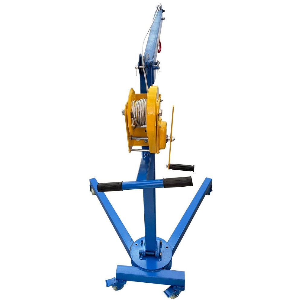 Small Folding Crane Manual Portable Lifting Machine Elevator Max 1100LBS