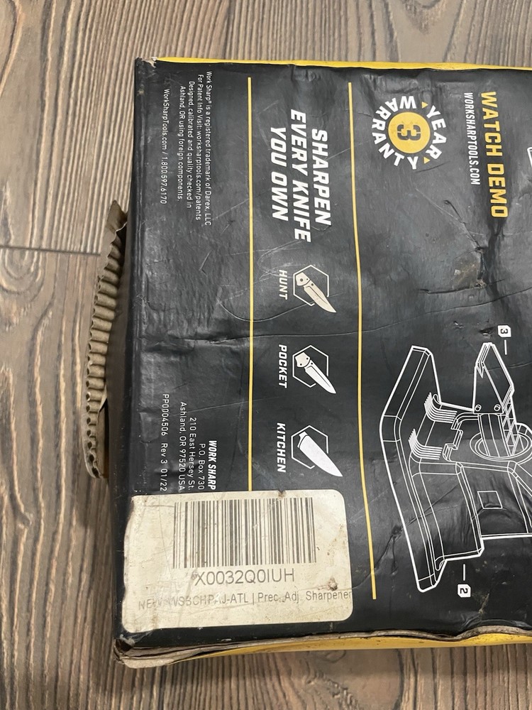 Work Sharp Precision Adjust Tri-Brasive Knife Sharpener Rod Ceramic Diamond