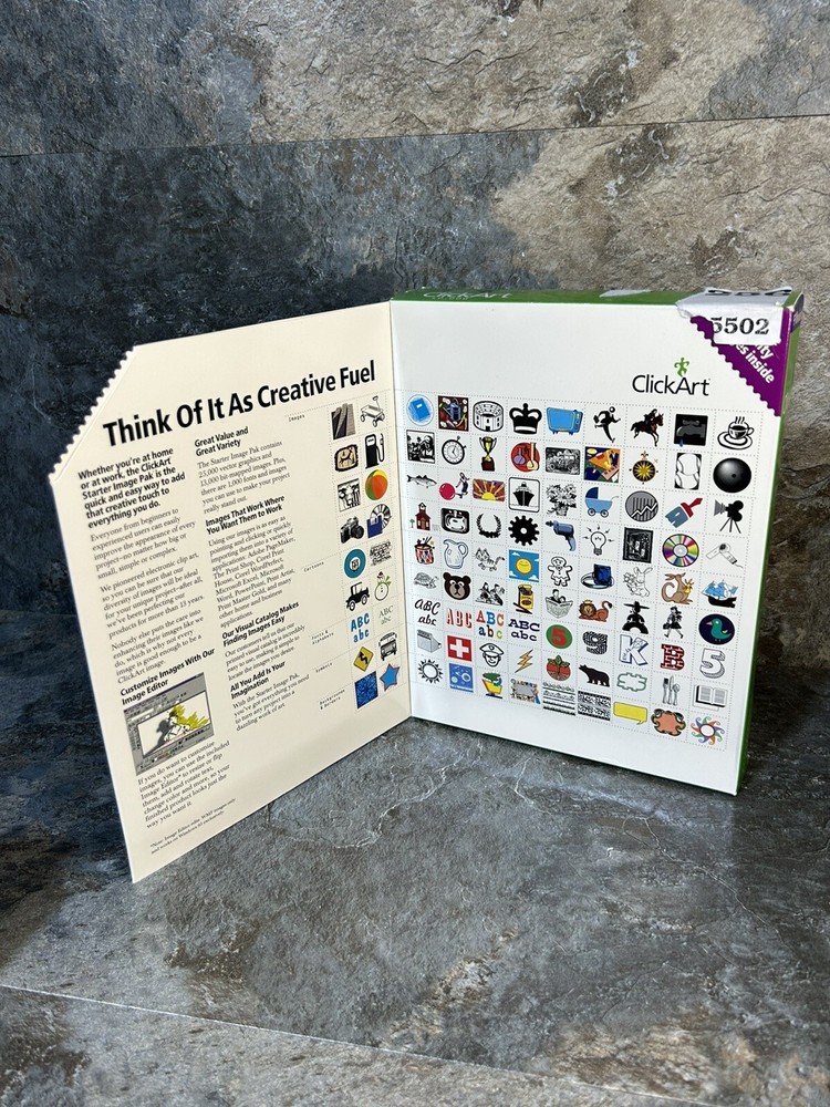 Click Art 40,000 Starter Image Pak Software 4 PC Users Guide Visual Catalog 3CDs