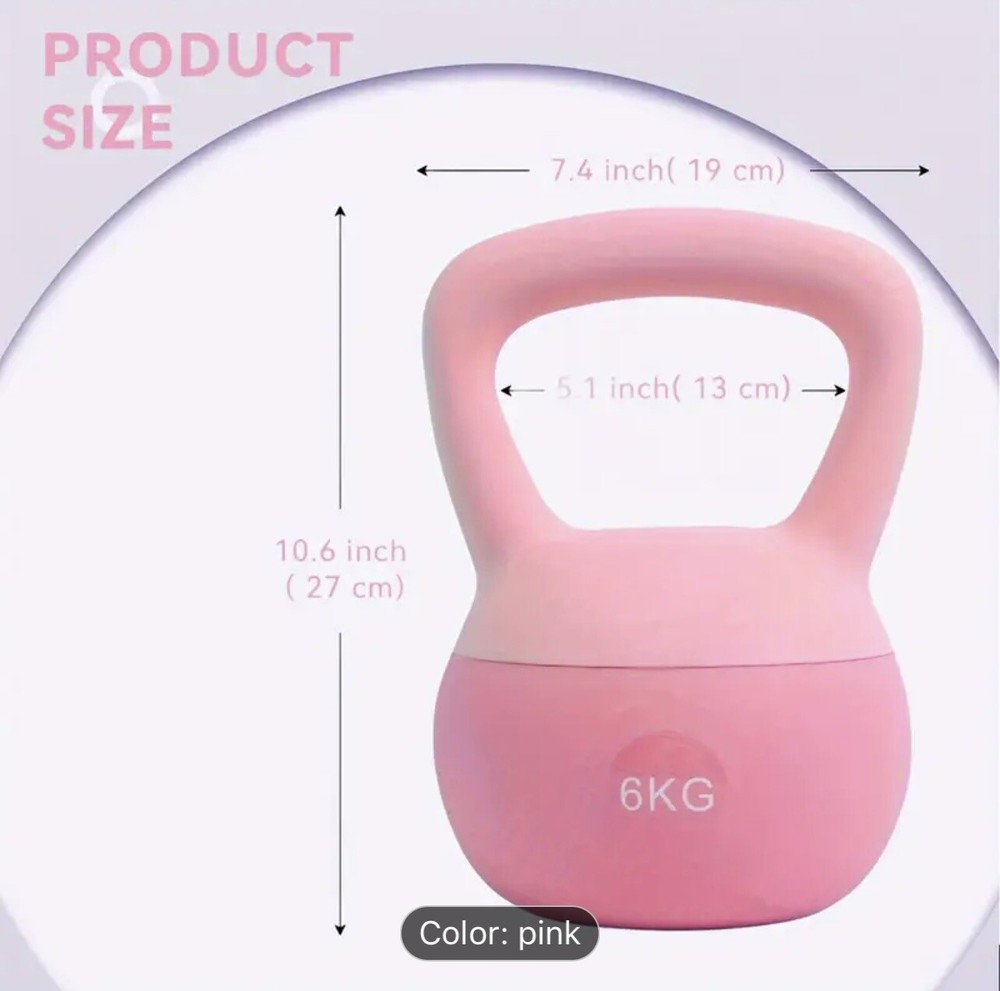 6kg/13.23lbs Premium Soft Kettlebell
