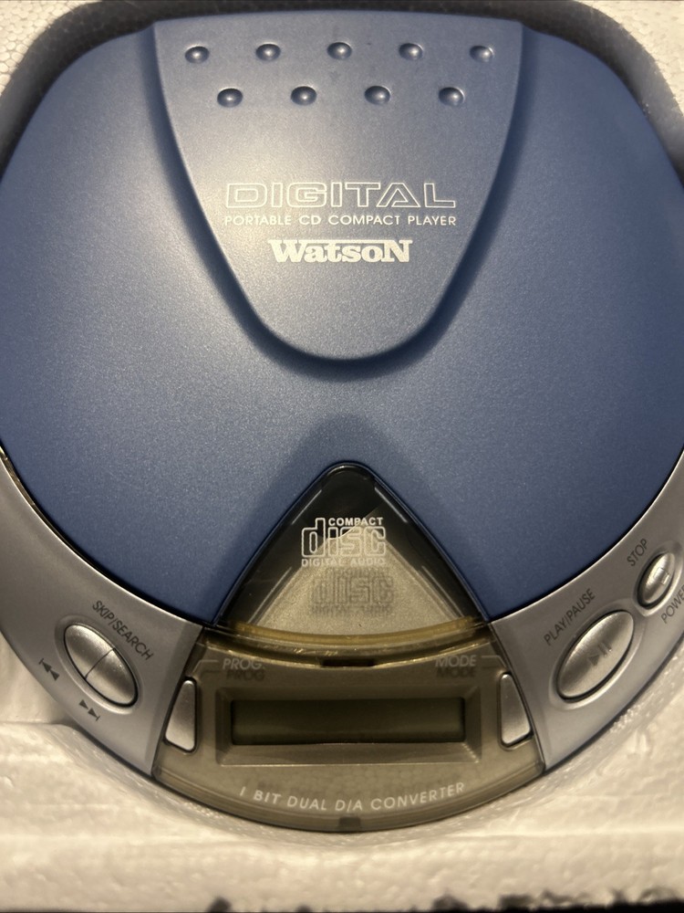 Watson Portable CD Player Teal Blue Rare