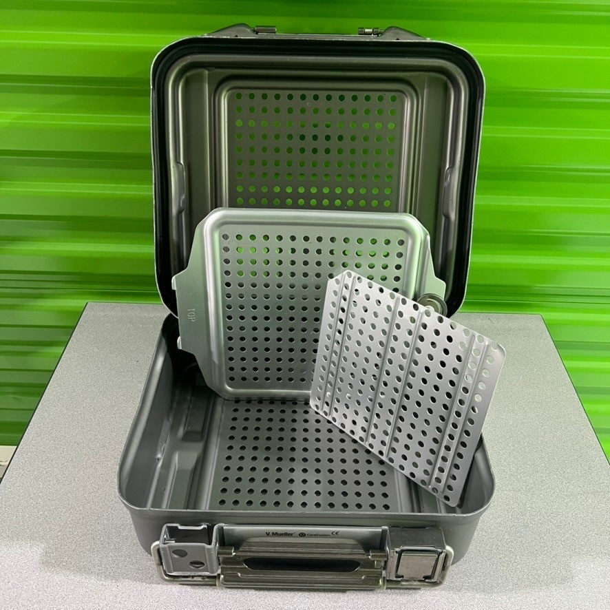 V. Mueller Genesis Half-Length Sterilization Container Perforated Deep CD1-8B