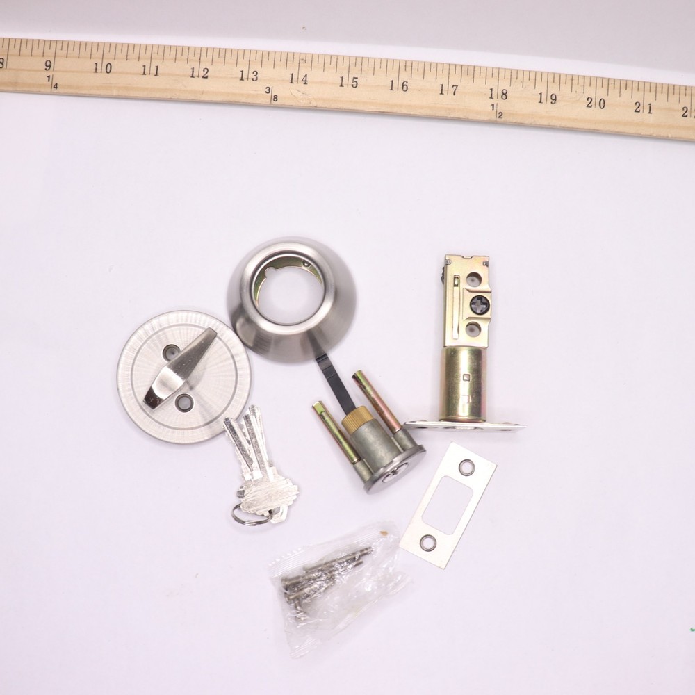 Keyed Alike Single Cylinder Deadbolts & Keyed Alike Door Knobs Combo Pack