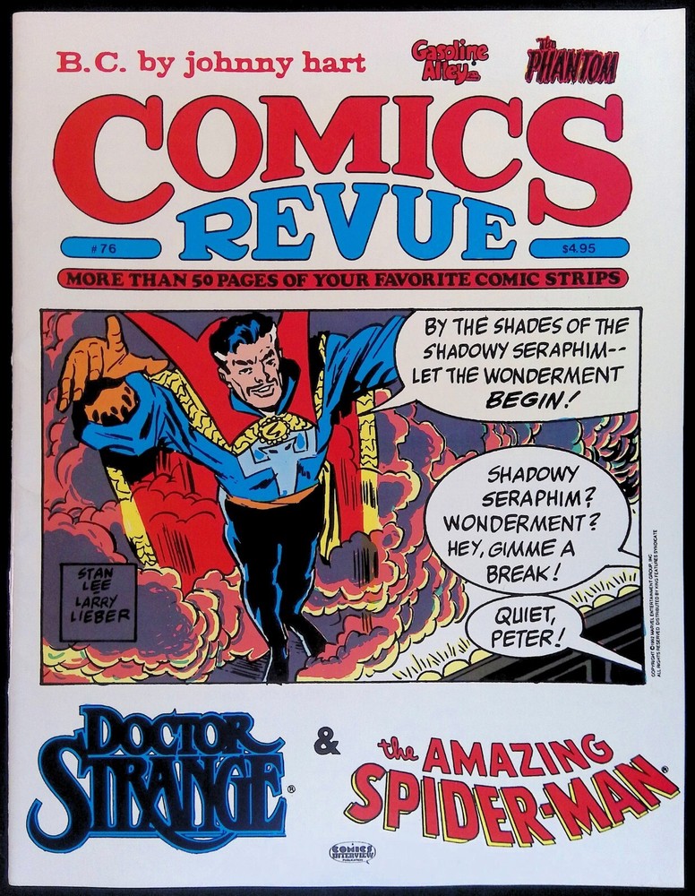 COMICS REVUE #76 ~ FN/VF 1992 COMICS INTERVIEW MAGAZINE ~ DOCTOR STRANGE PHANTOM