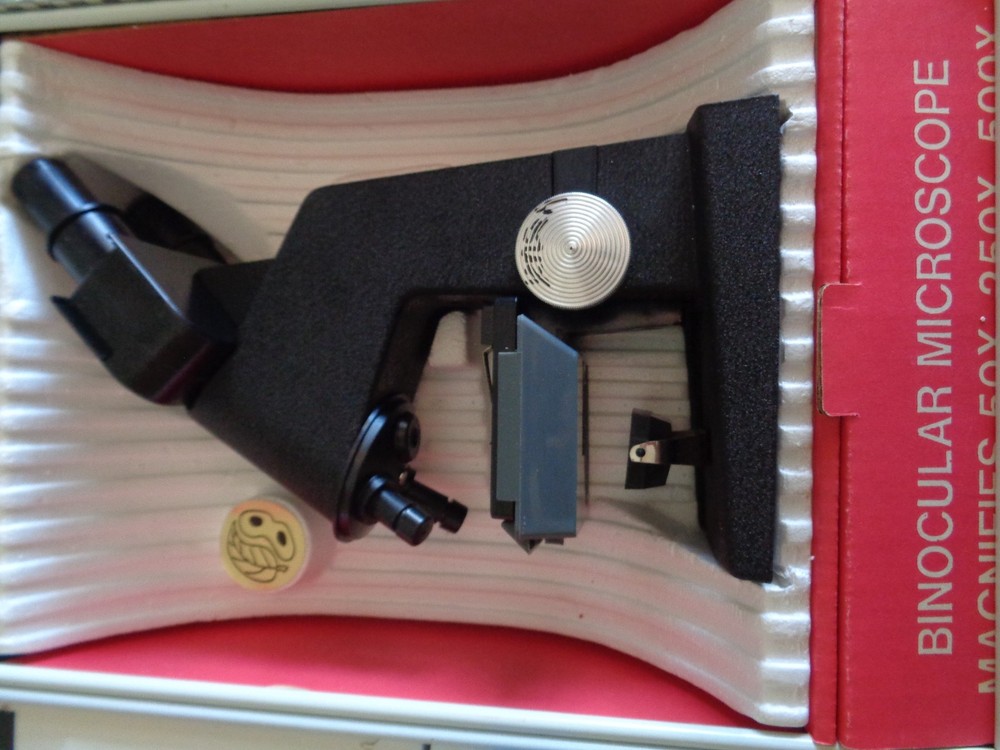 Vintage 1971 Skil-Craft Science Lab (incomplete) includes Microscope Manual Case