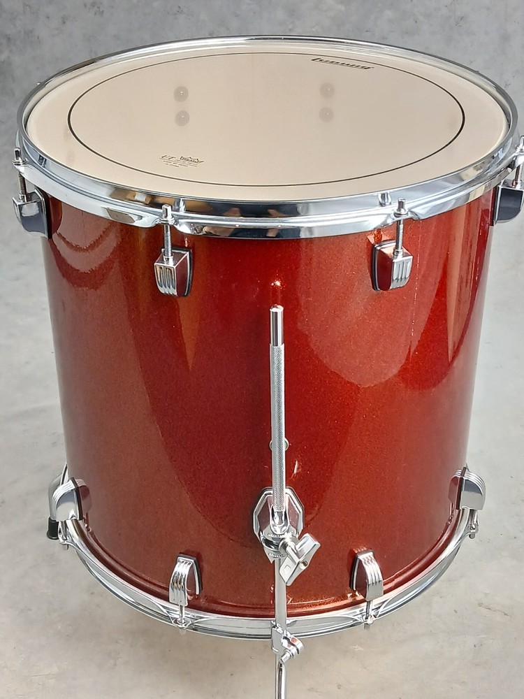 LUDWIG ELEMENT EVOLOLUTION 16" COPPER SPARKLE FLOOR TOM DRUM, MINT CONDITION