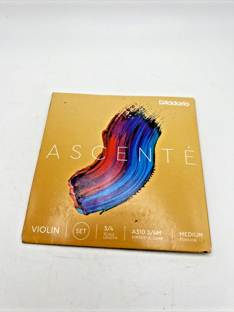 D'Addario Ascenté Violin String Medium Tension 3/4 Scale A310 3/4M