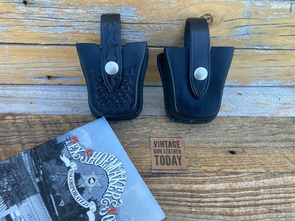 Tex Shoemaker Black Leather Handcuff Holder For S&W Maximum Security Cuff