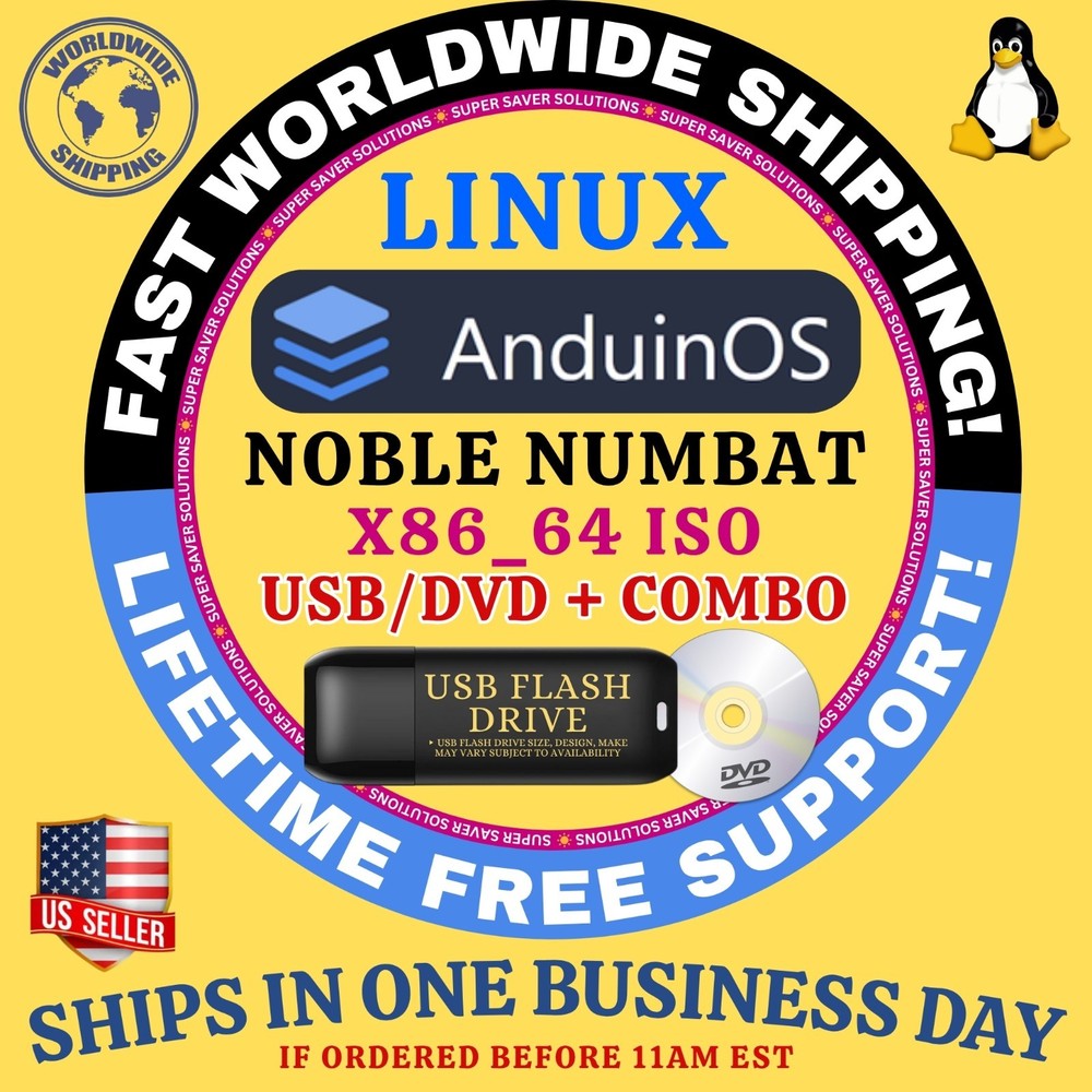 ANDUIN Linux OS | LATEST BUILDS ISO | DVD, USB, COMBOS | FAST SHIPPING