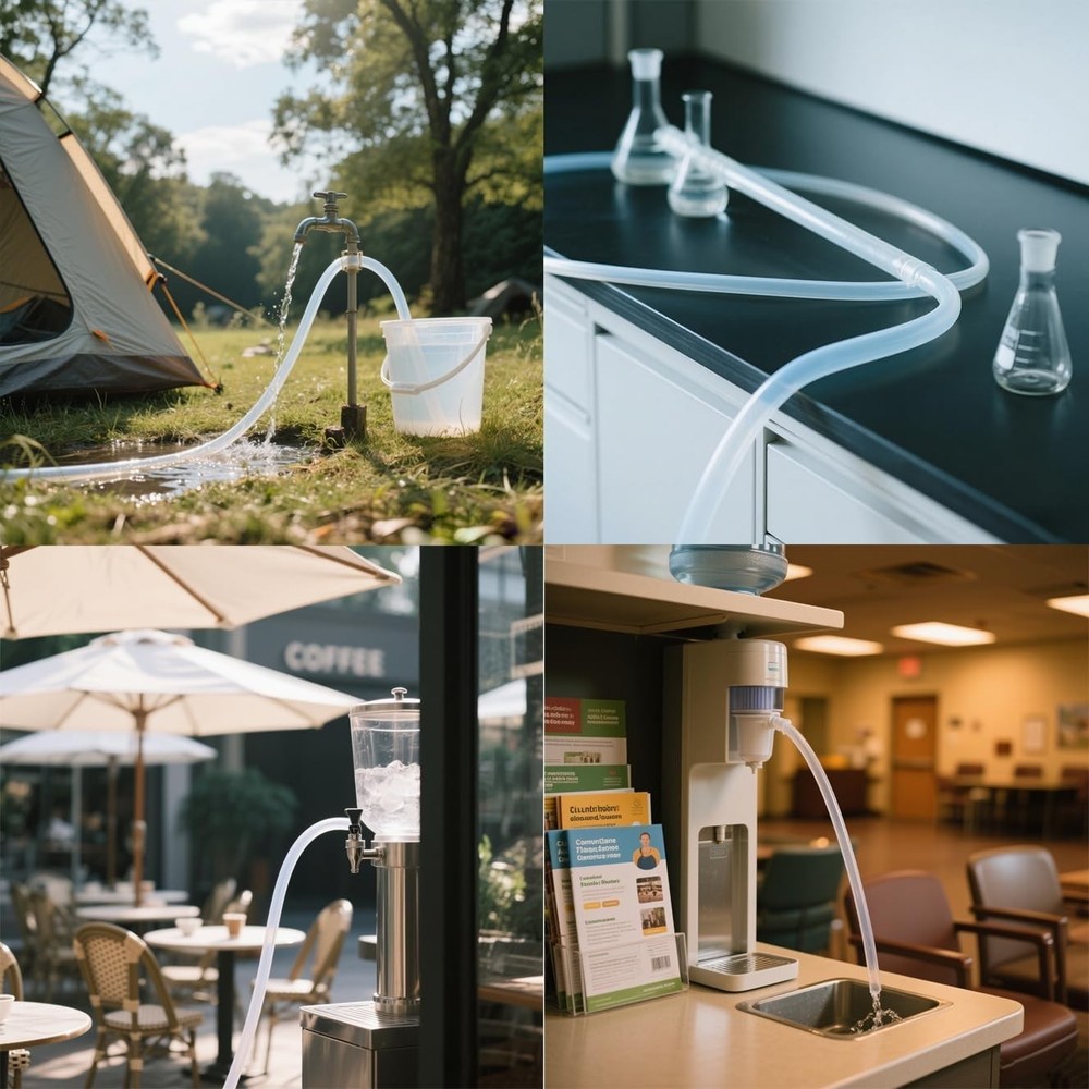 3/8" ID Silicone Tubing, Food Grade 3/8" ID x 1/2" OD 10 Feet Length Pure Sil...