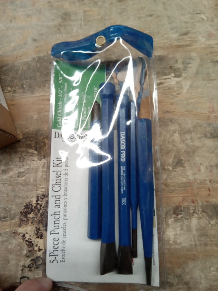 Dasco Pro 13 Punch And Chisel Set, 5 Pcs