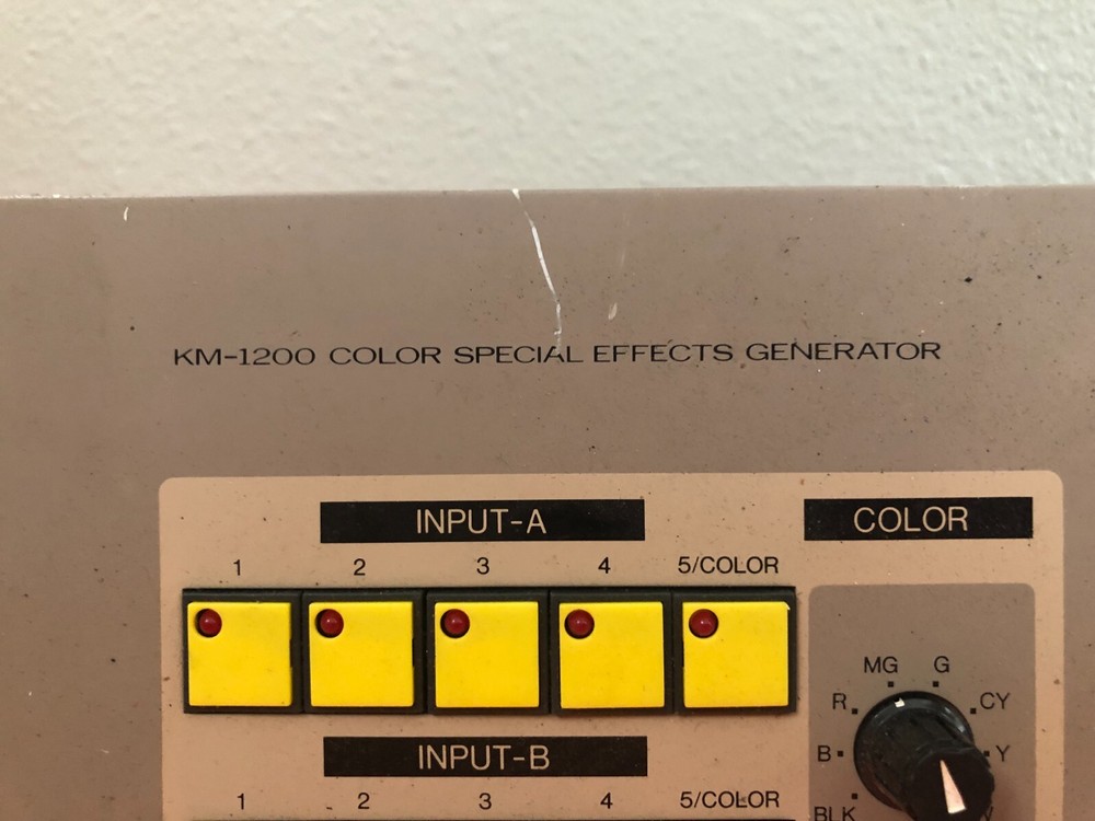 JVC KM-1200 Color Special Effects Generator / POWERS UP / UNTESTED