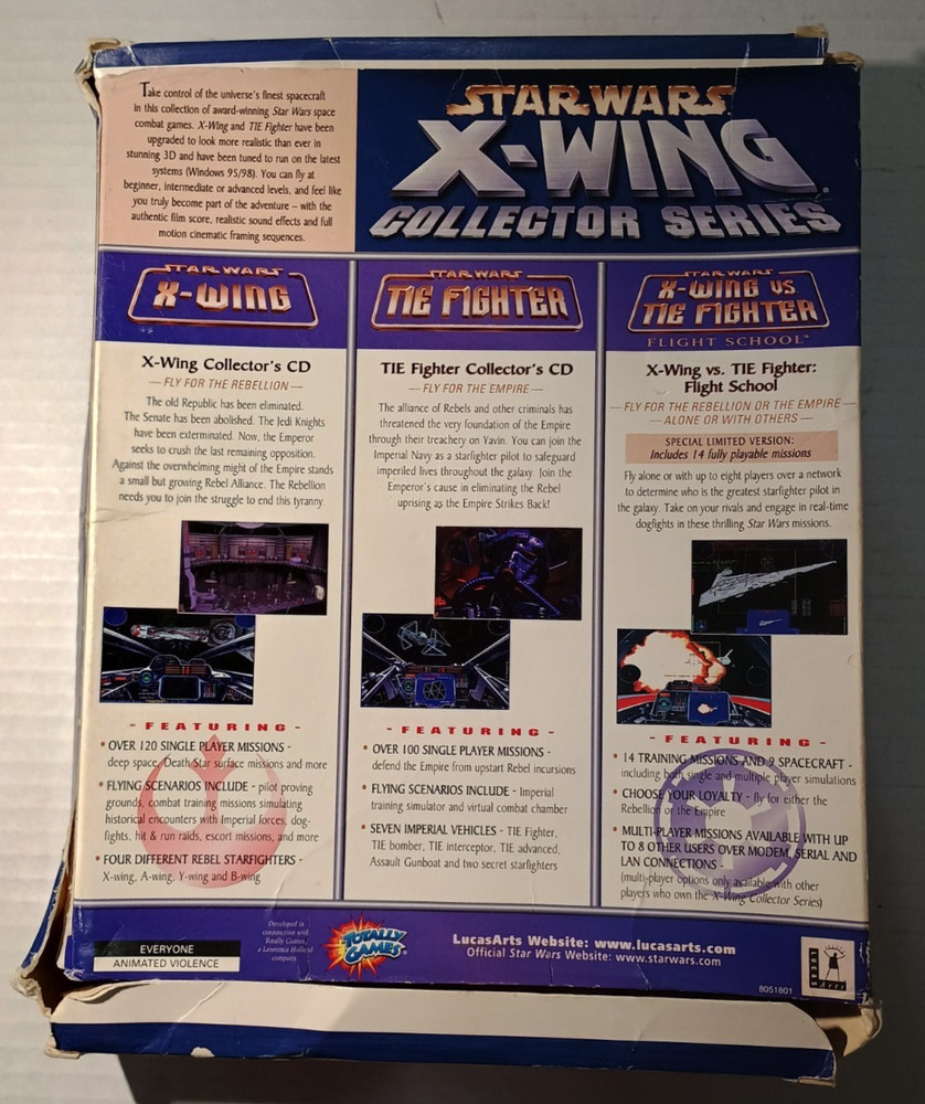 X-Wing Collector Series Instruction Manual and Keyboard Reference Guide See Pics