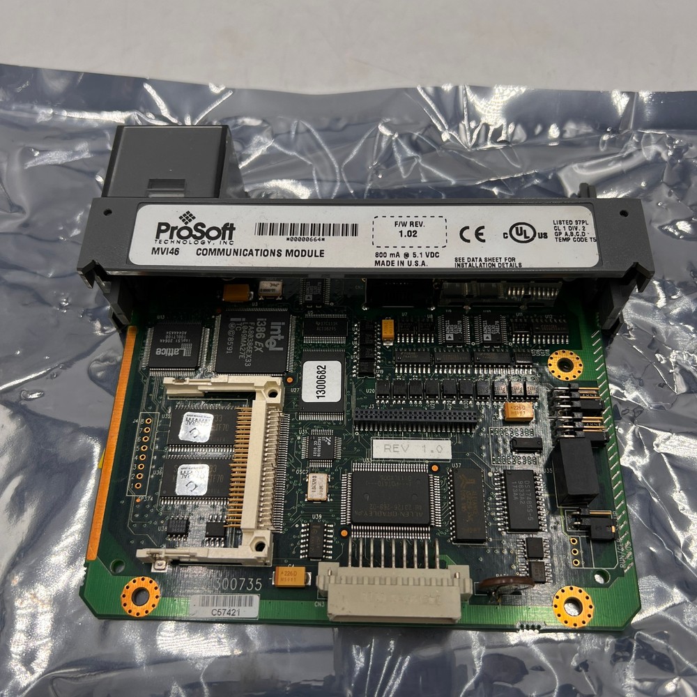 ProSoft Technology MVI46 Communications Module 800mA 5.1VDC *MISSING DOOR*