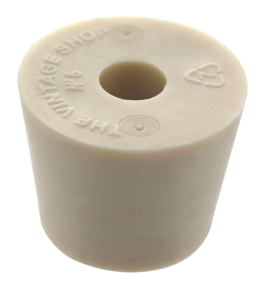 Drilled Tapered Rubber Stopper Set – Perfect for Bottles & Fermentation Needs