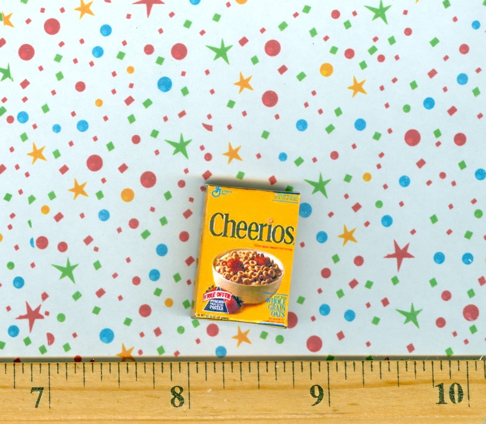 Dollhouse Miniature Size Happy Cereal Box