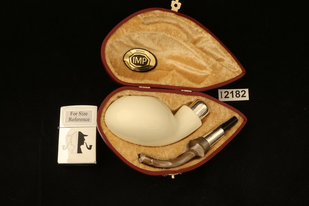 IMP - Meerschaum Pipe - Tomat - with Custom case