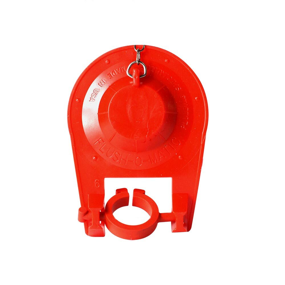3-Inch Mizer Flush III Red Flapper with Adjustable Bulb, Removable Baffle
