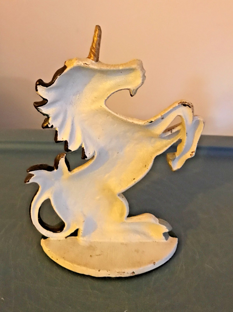 Cast Iron Unicorn Doorstop/Bookend