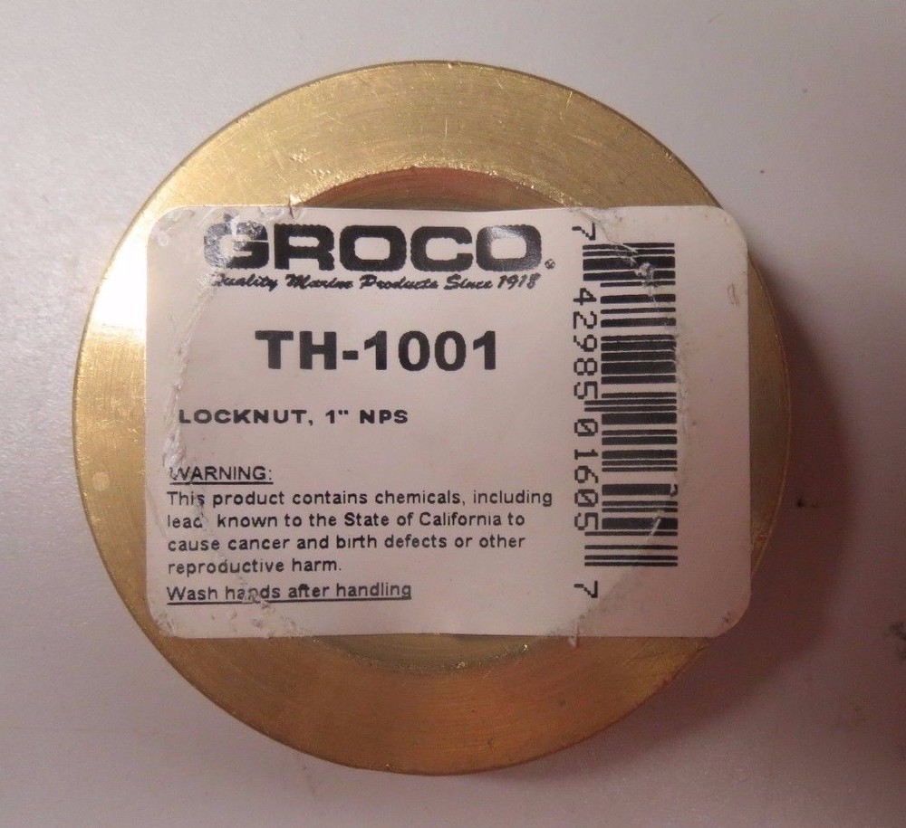 GROCO BRONZE LOCKNUT 1" NPS #TH-1001