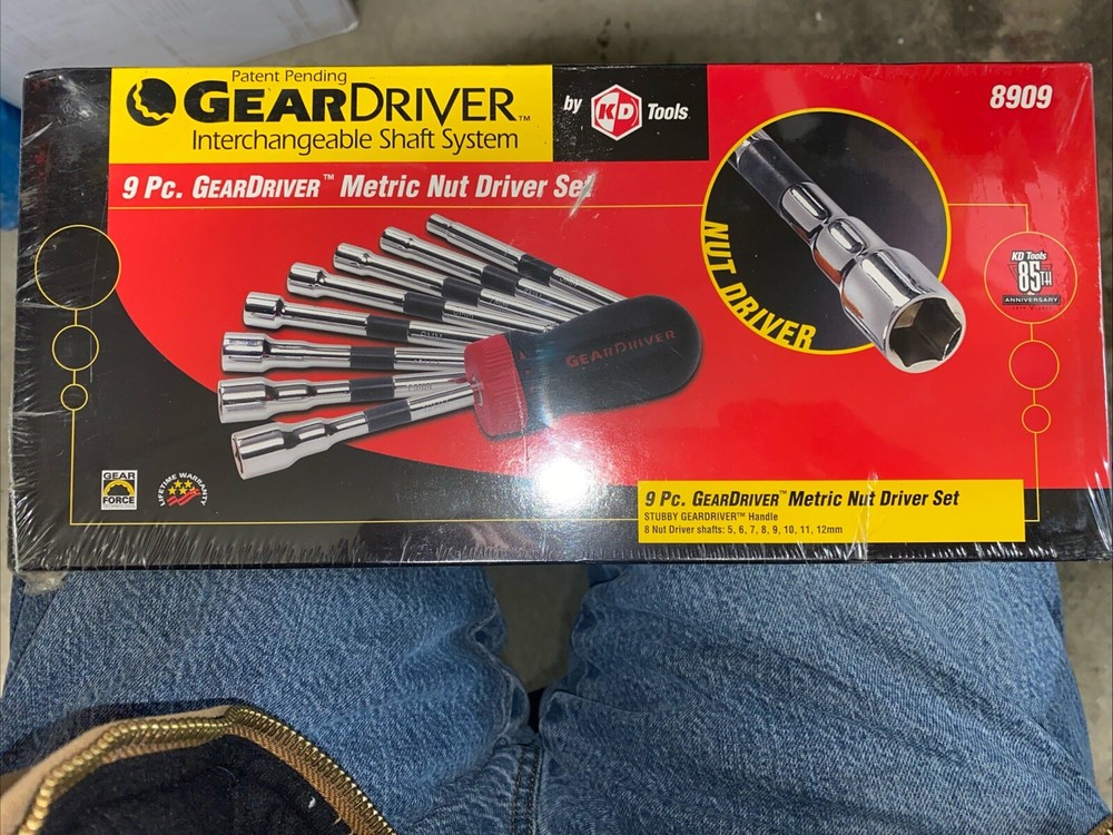 KD/GearDriver Interchangeable Shaft System, Part #8909,9pc Metric Nut Driver Set