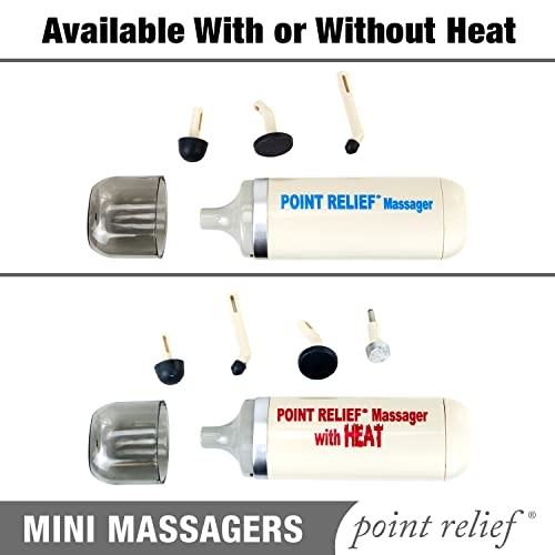 Point Relief 14-1050 Mini Massager for Handheld Targeted Massage Therapy