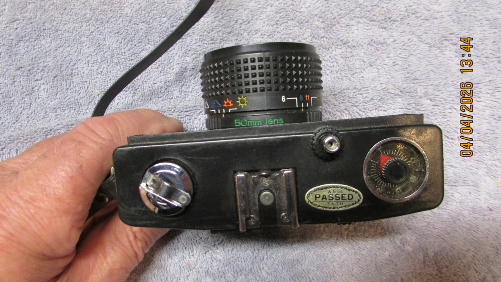 3 vintage cameras.