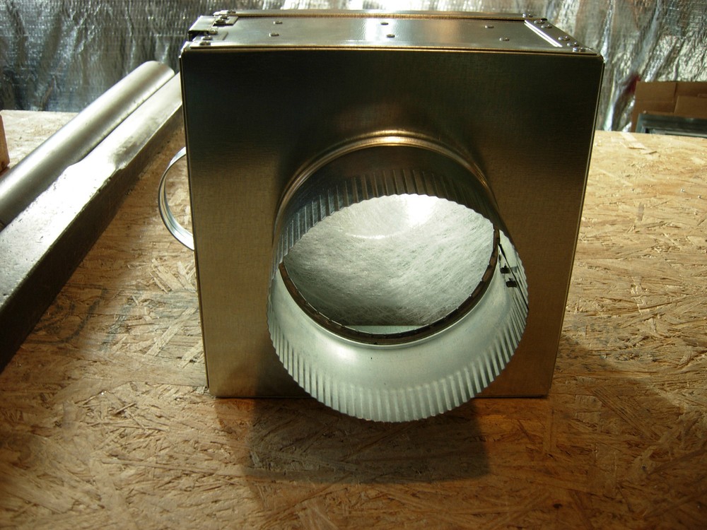 Fresh Air Intake Filter box HVAC system Duct Air Filter collars 4"