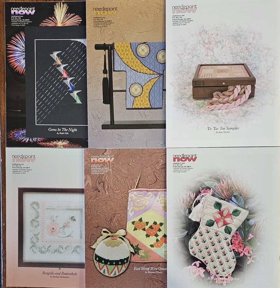 6 Needlepoint Now Magazine Issues Jan-Dec 2005
