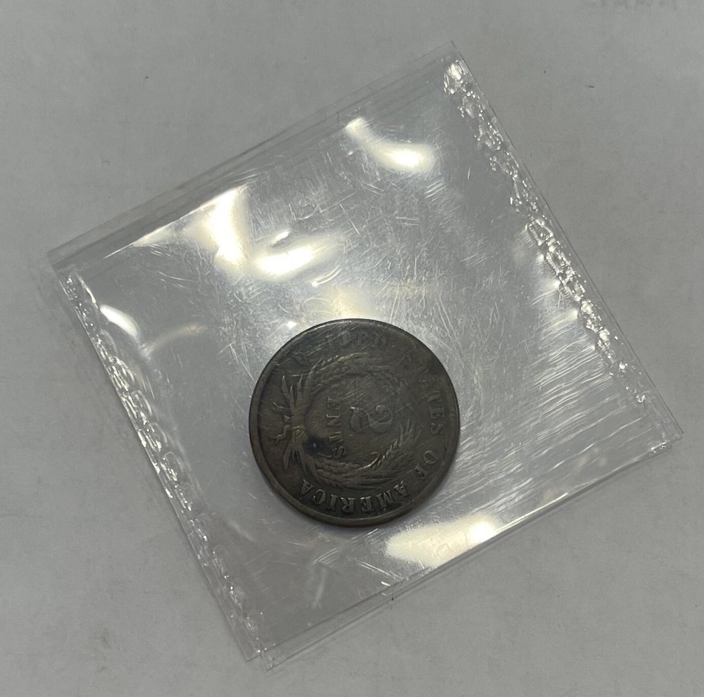1864 Large Motto Two Cent Piece