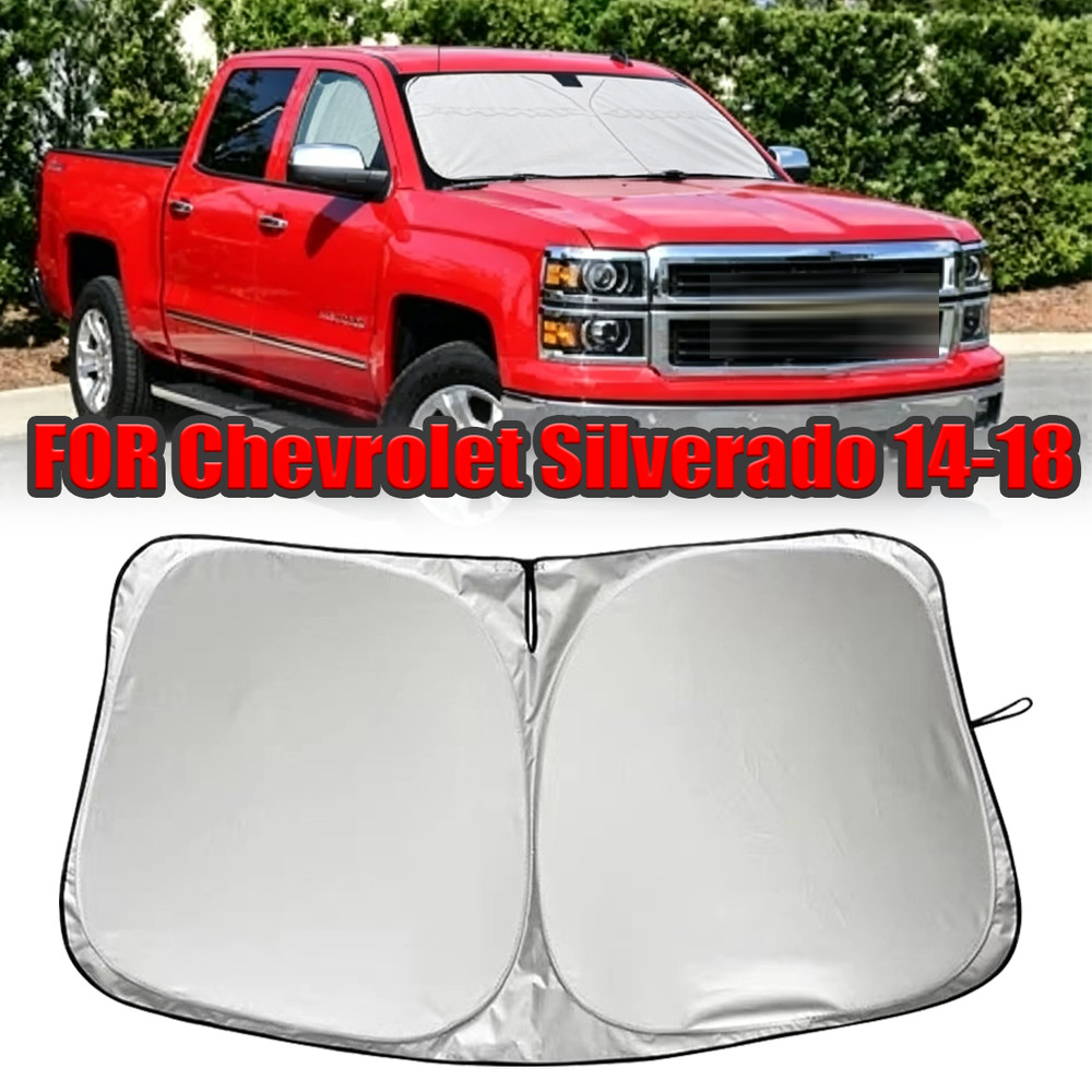 Foldable Car Windshield Front Window Sun Shade Cover For Silverado 1500 2016