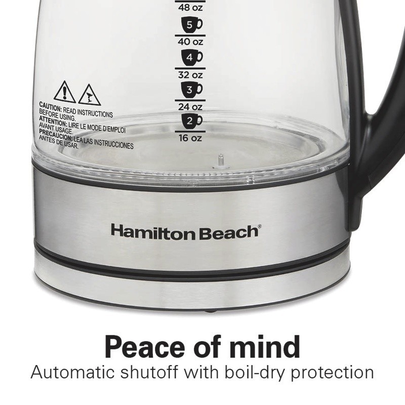 Temperature Control Glass Kettle 1500W Auto Shutoff Fast Boil Keep Warm New