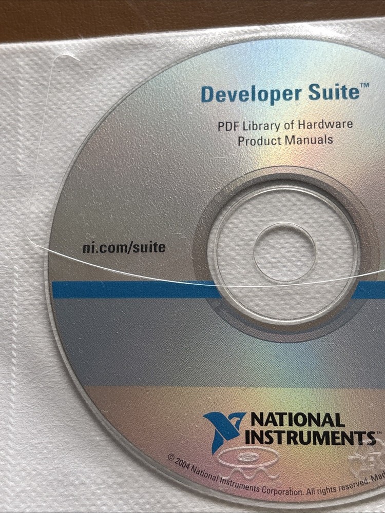 National Instruments Developer Suite May 2004 PDF Library Of Hardware Manuals