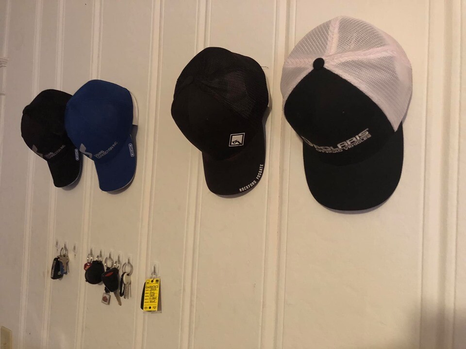 Hat Hanger (5 Pack) - Wall Mount Hat Organizer Holder