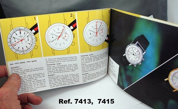 LONGINES 1972 Chronograph Series Identification & Instruction Brochure
