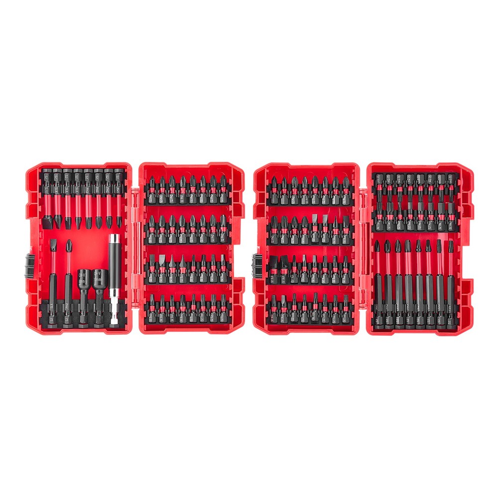 Screwdriver Bit Set 101-Piece Magnetic Bits Blackened Finish with Storage Case